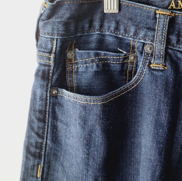 Man's American Eagle dark blue skinny jeans size 32"x32" - Picture 4 of 6